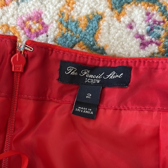 J. Crew pencil Skirt, Size 2 - Picture 3 of 5